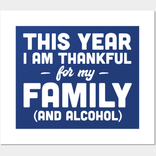 Humorous Family Alcohol Posters and Art